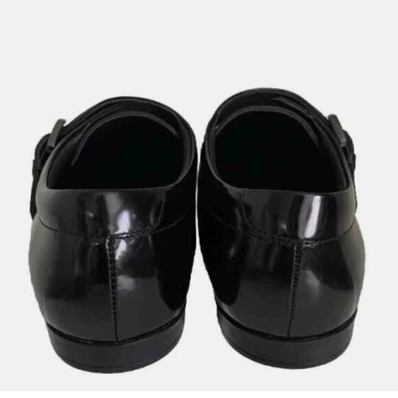 Versace Collection Men’s Dress Shoes Black Patent Leather - Size US 11.5